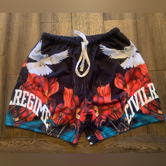 Civil Regime ‘Bloom’ Printed Mesh Shorts (Limited Edition) - Picture 2 of 9